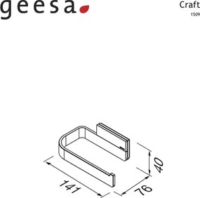 Geesa Craft 1509 Chrome - Χαρτοθήκη