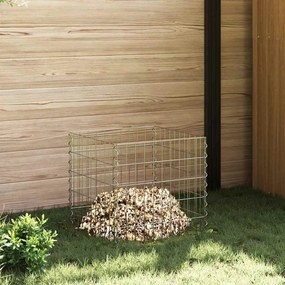 vidaXL Τετράγωνος Κομποστοποιητής 50 x 50 x 50 cm Σίδερο
