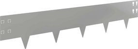 vidaXL Περίγραμμα γκαζόν 30 τμχ. 100 x 20 cm Γαλβανισμένος Χάλυβας