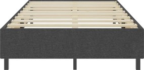 vidaXL Κρεβάτι Boxspring Σκούρο Γκρι 120 x 200 εκ. Υφασμάτινο