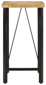 vidaXL Τραπέζι Μπαρ 55x55x107 εκ. από Μασίφ Ξύλο Μάνγκο &amp; Σίδηρο