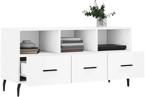 vidaXL Έπιπλο Τηλεόρασης Λευκό 102 x 36 x 50 εκ. από Επεξεργ. Ξύλο