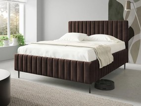 Επενδυμένο κρεβάτι Lewezo-Kafe-180 x 200