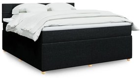 ΚΡΕΒΑΤΙ BOXSPRING ΜΕ ΣΤΡΩΜΑ ΜΑΥΡΟ 180X200 ΕΚ. ΥΦΑΣΜΑΤΙΝΟ 3287537