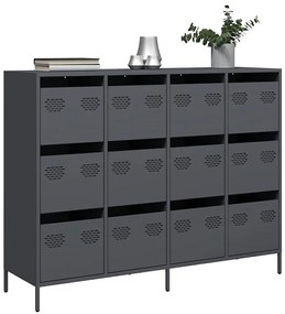 vidaXL Ντουλάπι Ανθρακί 135x39x103,5 εκ. από Χάλυβα Ψυχρής Έλασης