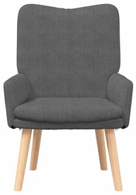vidaXL Χαλαρωτική Πολυθρόνα Σκούρο γκρι 63 x 67 x 94 εκ. ύφασμα