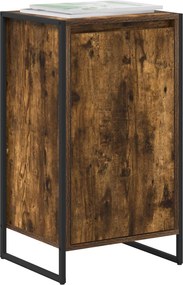 vidaXL Πλαϊνό γραφείο Καπνιστό Δρύς 43 x 36 x 75,5 εκ.