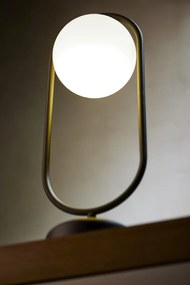 Επιτραπέζιο Φωτιστικό Igon 1xE14 Μαύρο με Χρυσό