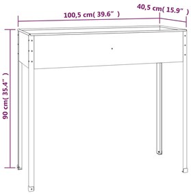 ΖΑΡΝΤΙΝΙΕΡΑ ΑΝΘΡΑΚΙ 100,5 X 40,5 X 90 ΕΚ. ΓΑΛΒΑΝΙΣΜΕΝΟΣ ΧΑΛΥΒΑΣ 152263