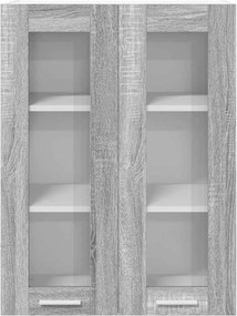 vidaXL Κρεμαστό ντουλάπι Γκρίζο Σονομα 60 x 31 x 80 εκ.