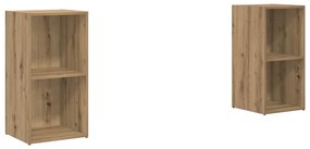vidaXL Σετ επίπλου τηλεόρασης 2 pcs artisan δρυς 72 x 35 x 36.5 cm