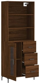 vidaXL Ντουλάπι Καφέ Δρυς 69,5 x 34 x 180 εκ. από Επεξεργασμένο Ξύλο