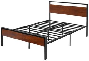 VEVOR Full Size Metal Platform Bed Frame with Headboard &amp; Under-Bed Storage 14in