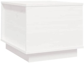 vidaXL Τραπεζάκι Σαλονιού Λευκό 40x50x35 εκ από Μασίφ Ξύλο Πεύκου