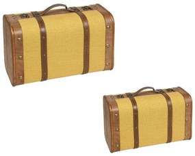 Βαλιτσάκι Σετ 2Τμχ ZAP204 Κίτρινο 45-38cm Espiel Wood