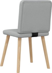 vidaXL Καρέκλες Τραπεζαρίας 4 τεμ Αν. Γκρι Υφασμάτινες