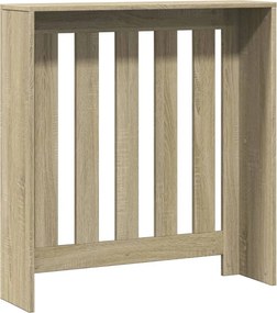 vidaXL Καπάκι Καλοριφέρ Sonoma Δρυς 78 x 20 x 82 cm Επεξεργασμένο Ξύλο