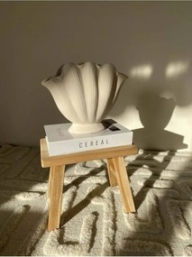 Stewehome βάζο όστρακο από φυσική κεραμική Κρεμ