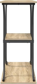 vidaXL Τραπέζι κονσόλας με ράφι Δρύς Sonoma 101 x 35 x 80,5 εκ