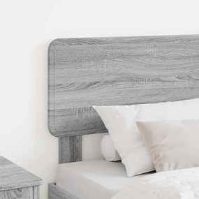 vidaXL Κεφαλάρι με κεφαλάρι Γκρίζο Σονομα 100 cm Επεξεργασμένο ξύλο