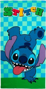 Παιδική Πετσέτα Θαλάσσης Microfiber (70x140) Dimcol Lilo & Stitch 186 Aqua-Sky Blue