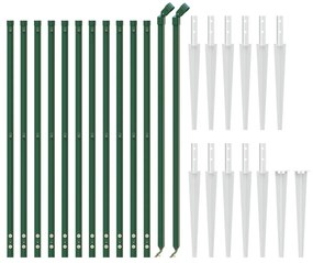 Συρματόπλεγμα Περίφραξης Πράσινο 1,1 x 25 μ. με Καρφωτές Βάσεις - Πράσινο
