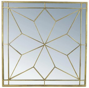 Καθρέπτης ArteLibre Χρυσό Μέταλλο 84x3.5x84cm-05151646