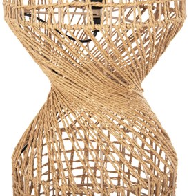Φωτιστικό Δαπέδου C4358 Μέταλλο - Paper Rope σε Καφέ Φ25x102Υεκ. 25x25x102 εκ.