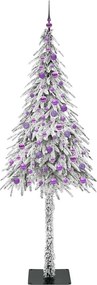 vidaXL Χριστουγεννιάτικο Δέντρο με 300 LED Λευκό 210 cm ΠΕ και Ατσάλι