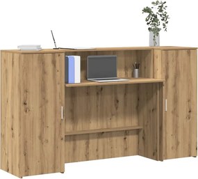 vidaXL Γραφείο υποδοχής 180x50x103,5 εκ. Επεξεργασμένο Ξύλο