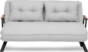 Διθέσιος Καναπές Κρεβάτι Γκρι SANDO 78x133x78