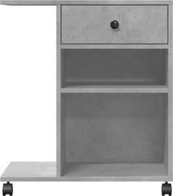 vidaXL Βάση Εκτυπωτή με Ρόδες Γκρι Σκυρ. 60x40x68,5 εκ.
