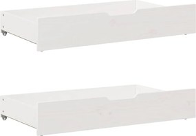 vidaXL Σκελετός Κρεβ. Χωρίς Στρώμα Λευκό 140x200 εκ Μασίφ Πεύκο