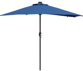 vidaXL Ομπρέλα Κήπου Μπλε 294 x 150 x 223 εκ ύφασμα
