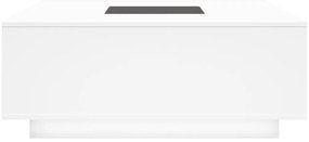 vidaXL Τραπεζάκι Σαλονιού Infinity LED Λευκό 100x100x40 εκ.