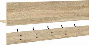vidaXL Τοίχου Κρεμάστρα Δρύς Sonoma 90 x 15 x 36 εκ.