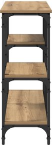 vidaXL Τραπέζι κονσόλας Artisan Oak 80 x 29 x 75 εκ Επεξεργασμένο ξύλο