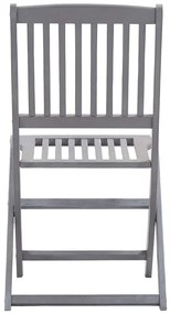 vidaXL Καρέκλες Κήπου Πτυσσόμενες 4 τεμ. από Μασίφ Ξύλο Ακακίας