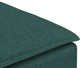 vidaXL Υποπόδιο Καναπέ Σκούρο Πράσινο 100x100x48 εκ.