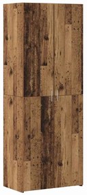 vidaXL Highboard Παλαιό ξύλο 70 x 42.5 x 185 εκ Επεξεργασμένο ξύλο