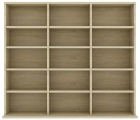 vidaXL Έπιπλο για CD Χρώμα Sonoma Δρυς 100x23x89,5 εκ. από Επεξ. Ξύλο