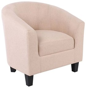 Πολυθρόνα Boga Ε7129,6 Με  Ύφασμα Beige Wood, Fabric