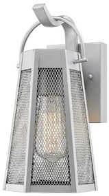 Απλίκα Φωτιστικό Τοίχου IP44 E27 Ασημί Nyx NYX1WPPS ACA-NYX1WPPS-Ασημί NYX1WPPS