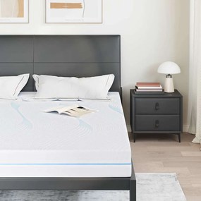 vidaXL Στρώμα Μέτρια σκληρό 180 x 200 cm Λευκό