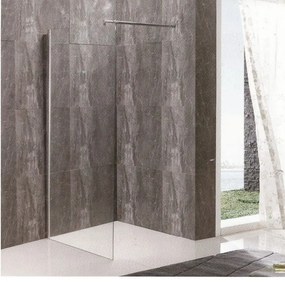 GL PANEL ΤΖΑΜΙ  ΔΙΑ/ΝΕΣ 90*195h/8mm ME ΜΠΡΑΤΣΟ  ST/ST 70-120 cm 90-1604