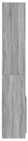 vidaXL Ντουλάπι Γκρι Sonoma 63x33x180 εκ. από Επεξεργασμένο Ξύλο