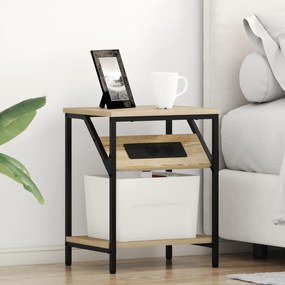 vidaXL Κομοδίνο Sonoma Δρυς 38 x 30 x 48 εκ. Επεξεργασμένο ξύλο