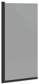 Οθόνη ντους μπάνιου Μαύρο 68 x 130 εκ Θραυστό γυαλί