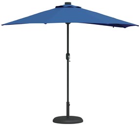 vidaXL Ομπρέλα Κήπου Μπλε 294 x 150 x 223 εκ ύφασμα