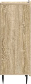 vidaXL Πλαϊνό γραφείο Sonoma Δρυς 34,5 x 33 x 92 εκ.